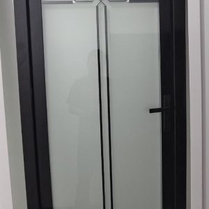 Full glass turkey toilet door